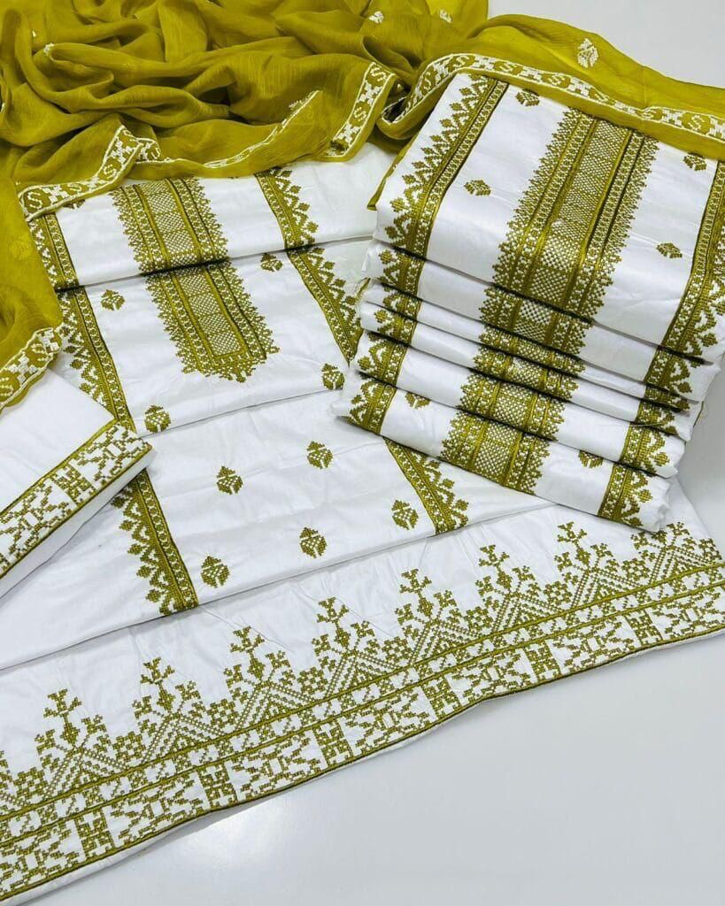 3pc summer cotton hit cross Stitch embroidery collection